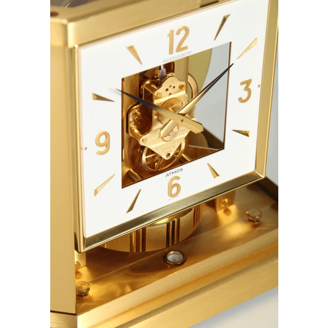 Vintage Atmos Clock with Square Dial from Jaeger Lecoultre, 1980 For Sale - Image 6 of 12