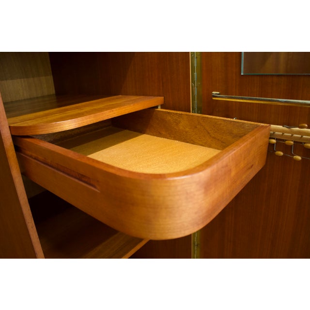 Brown Mid-Century Teak Wardrobe from Stonehill, 1960s For Sale - Image 8 of 11