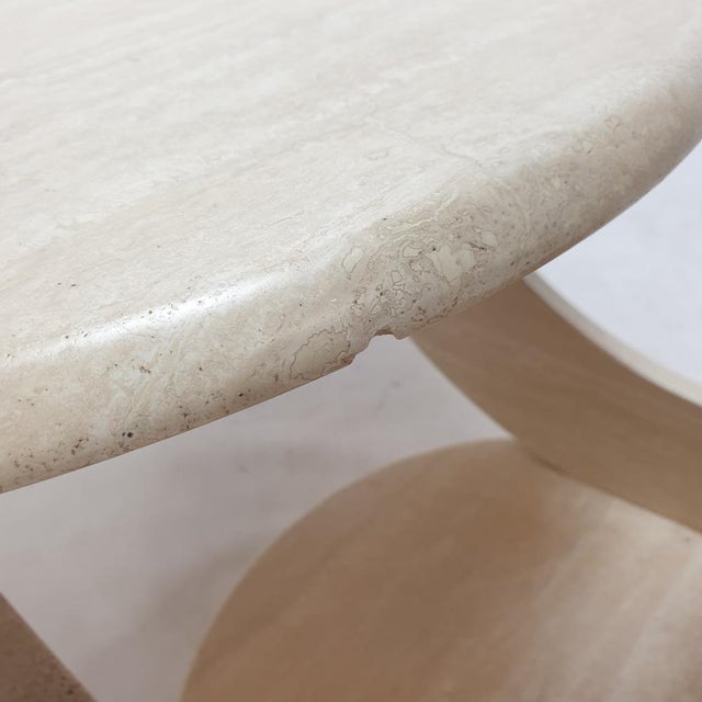 Italian Travertine Coffee Table, 1980s For Sale - Image 17 of 18