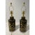 Table Lamps 1950s Gold on Black Mid-Century Modern - A Pair For Sale - Image 9 of 15