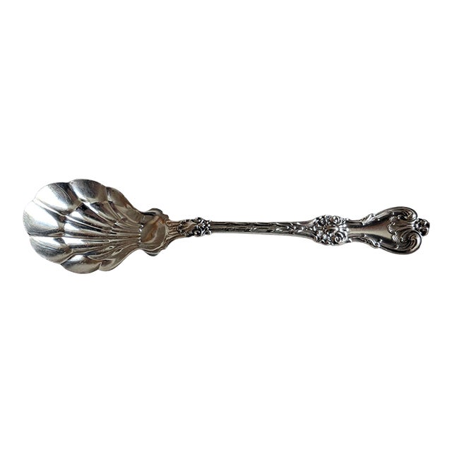 Early 20th Century Whiting "King Edward" Sterling Silver Jam/Sugar Spoon, 1901 For Sale