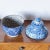 Traditional Antique Blue and White Lidded Pottery Jar For Sale - Image 3 of 9