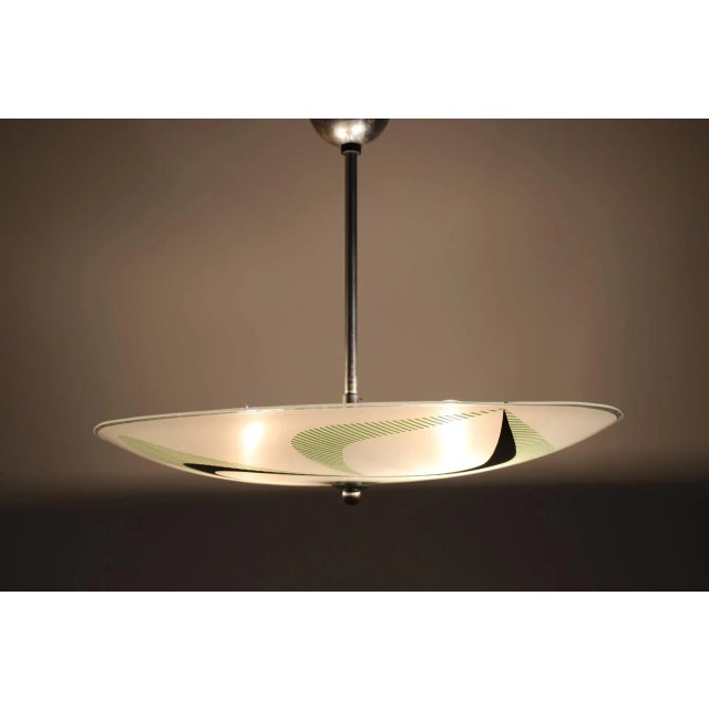 1980s Vintage Glass Pendant Lamp, 1980s For Sale - Image 5 of 9