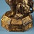 1950s Solid Bronze Gilded Pi Yao Sculpture, Seated Fortune Beast on Bagua Octagonal Base, Chinoiserie Wealth Guardian Statue For Sale - Image 5 of 10
