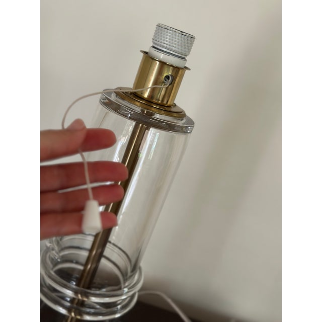 Glass Table Lamp from Atelje Lyktan, 1980s For Sale - Image 4 of 9