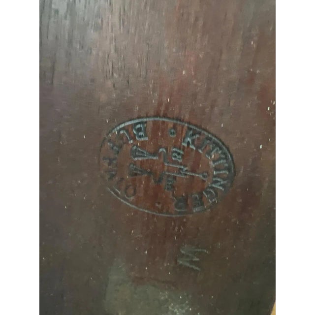 Mid 20th Century Mid 20th Century Kittinger Solid Mahogany Two Pedestal Dining Table With 3 Leaves For Sale - Image 5 of 5