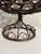 Late 20th Century Vintage Bronze-Tone Wire and Woven Pedestal Centerpiece Basket For Sale - Image 5 of 6