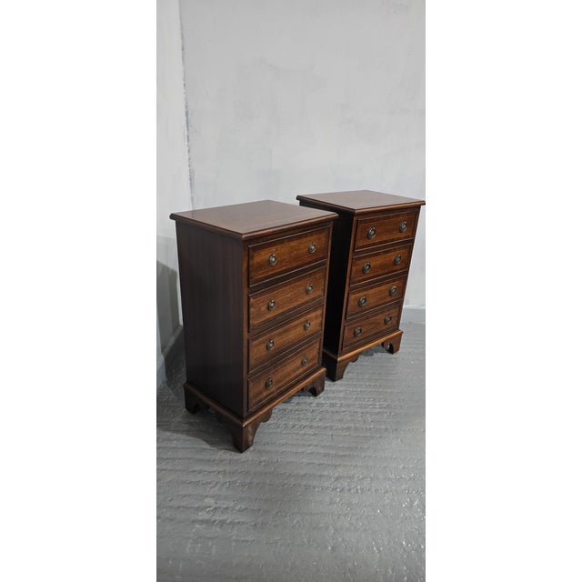 1930s Regency Mahogany Chests of Drawers, 1930, Set of 2 For Sale - Image 5 of 9