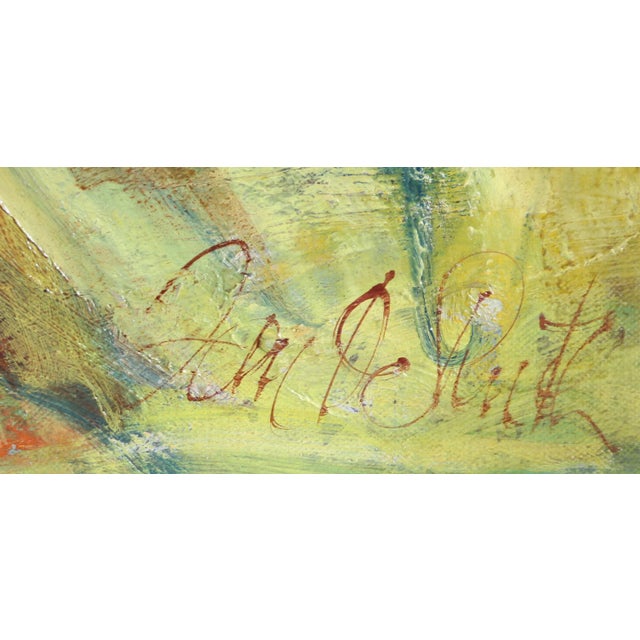 Figurative The Muses, Jan De Ruth Oil on Canvas, Signed L.r. For Sale - Image 3 of 3