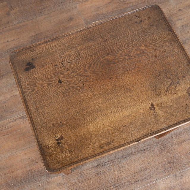 Farmhouse 19th-Century Danish Oak Small Side Table For Sale - Image 3 of 10