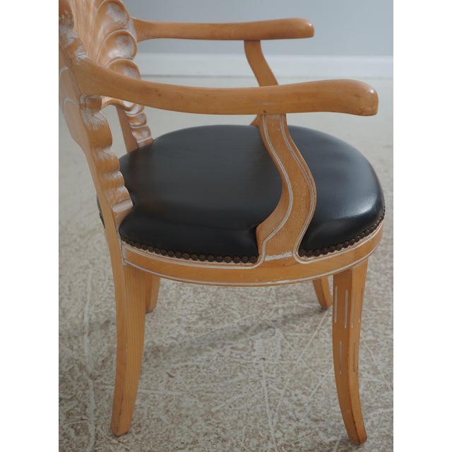 Set of 6 Italian Grotto Style Shell Back Dining Room Chairs For Sale In Philadelphia - Image 6 of 18