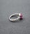 Metal 0.60 Ct Natural Pink Sapphire & Diamond Ring, Size 4.5 For Sale - Image 7 of 10