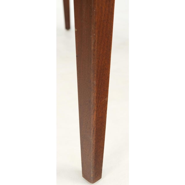 Knoll Risom One Drawer Oiled Walnut Tapered Legs End Side Table Stand Decor Mint For Sale - Image 11 of 16
