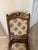 Wood Vintage Victorian Carved Walnut and Upholstered Folding Rocking Chair For Sale - Image 7 of 12
