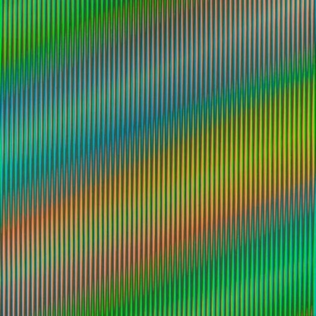 Carlos Cruz-Diez Marties Original lithograph signed numbered in pencil on the back of 75 - SERIE SEMANA - Martes 60 x 60...