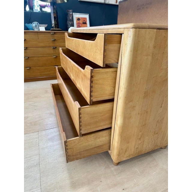 Heywood Wakefield 4-Drawer Tambour Chest/ Cabinet For Sale In Boston - Image 6 of 12