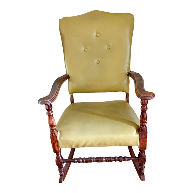 Vintage Wooden Rocking Chair For Sale