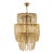 1960s Elegant Italian Murano Glass Chandelier, Mid-Century Golden Hand-Blown & Unique Statement Piece For Sale