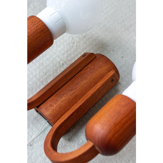 Mid-Century Danish Teak Wall Light from Domus, 1960s For Sale - Image 15 of 16