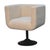 Contemporary Cream Bouclé Swivel Accent Chair For Sale - Image 3 of 8