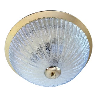 Large Vintage Glass Hanging Light from Schröder, 1960s For Sale