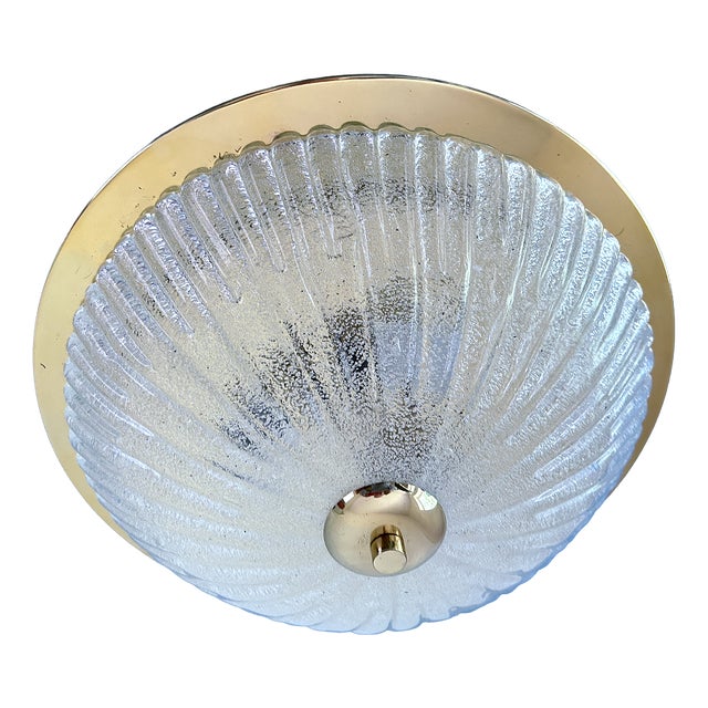 Large Vintage Glass Hanging Light from Schröder, 1960s For Sale