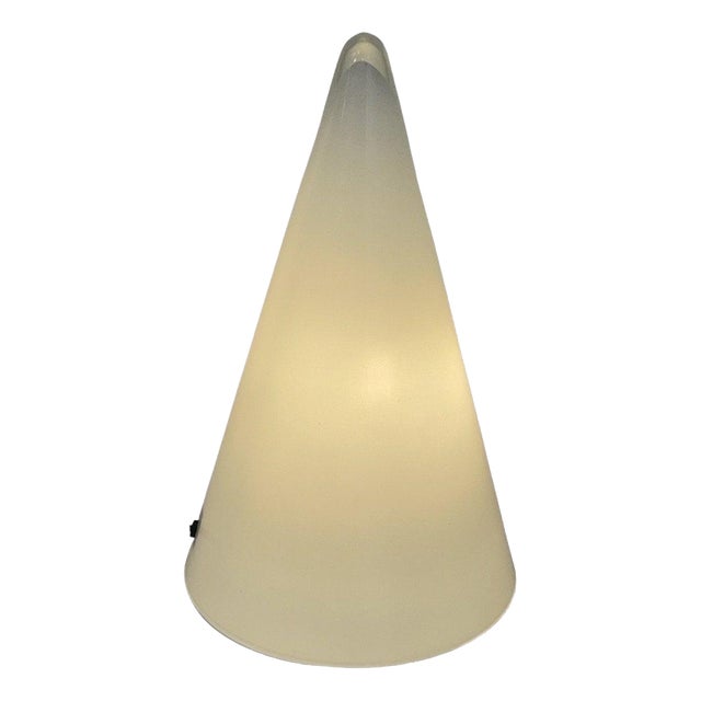 Large Teepee Lamp with Frosted White Glass Cone from SCE For Sale