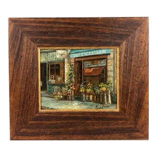 Framed Oil Painting by Patrick Allain For Sale