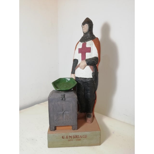Mid-Century Modern Sculpture Guglielmo Embriaco by Umberto Piombino for Il Tondo, Produced for Erg S.P.A., Italy, 1983 For Sale - Image 3 of 18