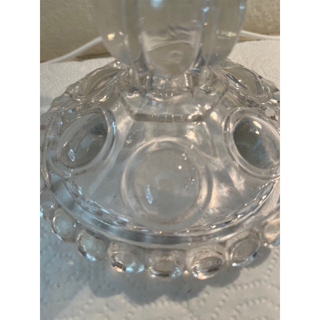 Late 20th Century Pair of Late 20th Century Baccarat Style Crystal HurrIcane Candle Holders For Sale - Image 5 of 8
