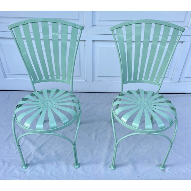 Art Deco 1930s Pair of Francois Carre French Art Deco Sunburst Chairs For Sale - Image 3 of 13