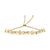 Certain to create a sophisticated look with any attire, this stylish diamond bolo bracelet is composed of 14k yellow gold...