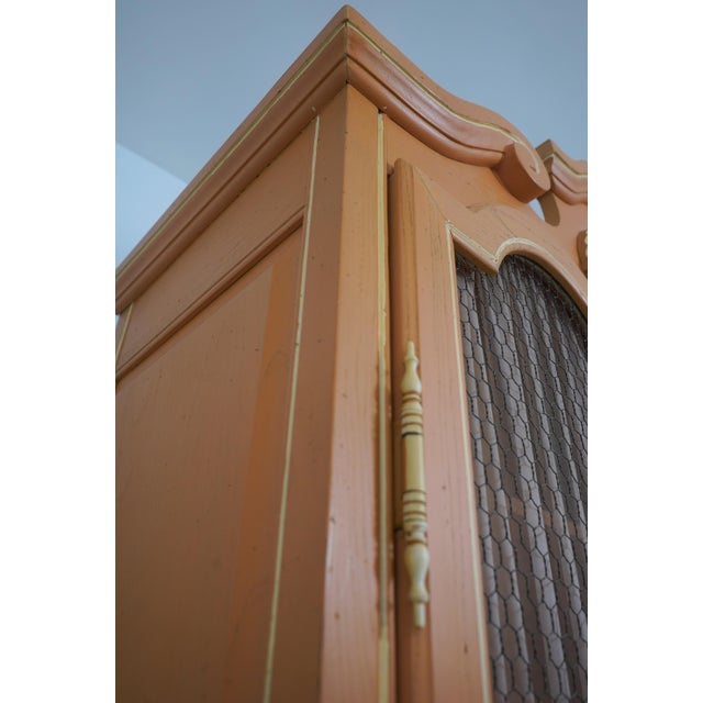 Italian Paint Decorated 2 Door Armoire For Sale - Image 13 of 17