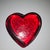 Vtg Lead Crystal Red Heart Glass Paperweight Signed Rosenthal Germany. 3" long. There are no chips or cracks