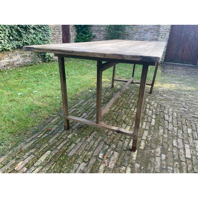 Wood Antique Folding Table, 1890s For Sale - Image 7 of 18
