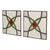 Art Deco Geometric Stained Glass Windows, Set of 2 For Sale - Image 12 of 12