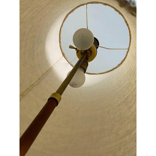 Wood Space Age Teak Floor Lamp For Sale - Image 7 of 13