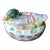 Vintage Famille Rose Hand-Painted Polychrome Duck Covered Box/Tureen For Sale