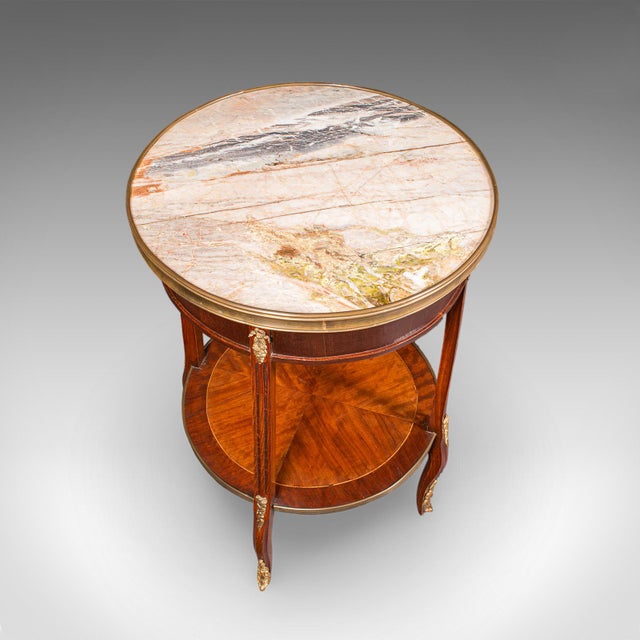 Antique Lounge Side Table, Italian, Marble, Wine, Occasional, Victorian, c.1900 For Sale - Image 6 of 12