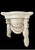 Vintage Wood Carved Draped Neoclassical Off White Classic Wall Brackets Shelves- A Pair For Sale In West Palm - Image 6 of 9