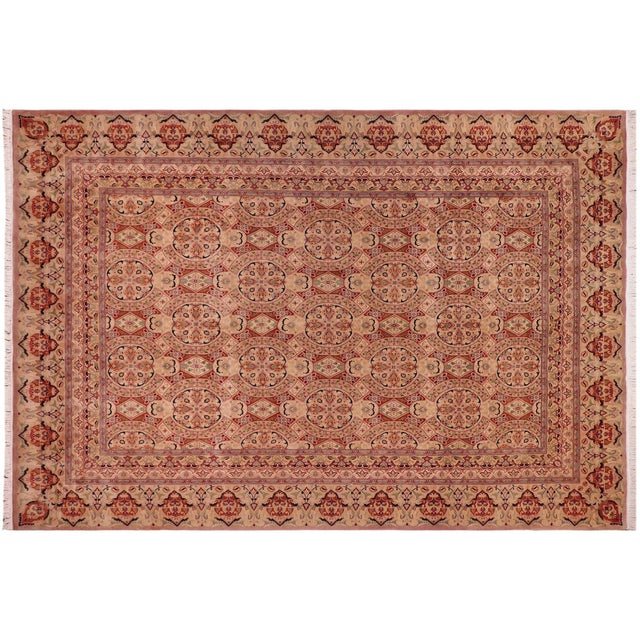 Taupe 1990's Pak-Persian Taupe/Beige Wool Rug - 9'10'' X 12'3'' For Sale - Image 8 of 9
