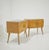 Mid-Century Modern Curved Light Wood Bedside Tables, Italy, 1950s, Set of 2 For Sale - Image 6 of 18