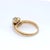 14k Yellow Gold Floral Engagement Ring With Wrap Around Band & Natural Diamonds, Size 7 For Sale - Image 4 of 9