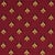 Schumacher Bee Epingle Fabric in Red For Sale