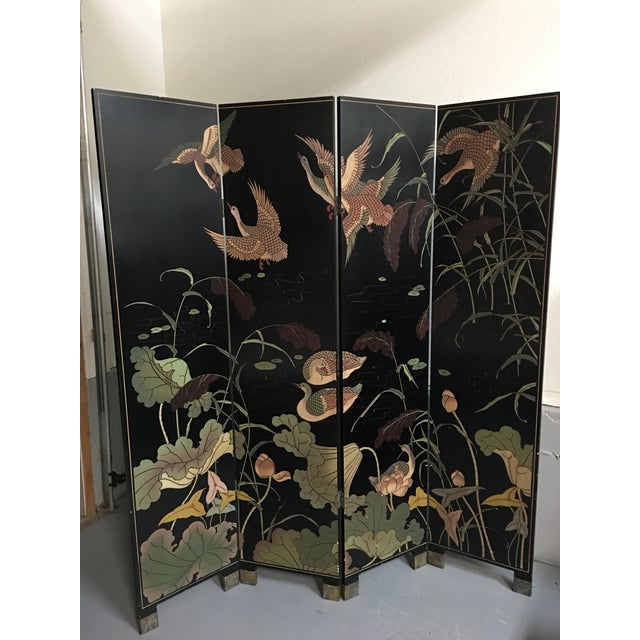 Vintage Oriental Screen Room Divider Chairish