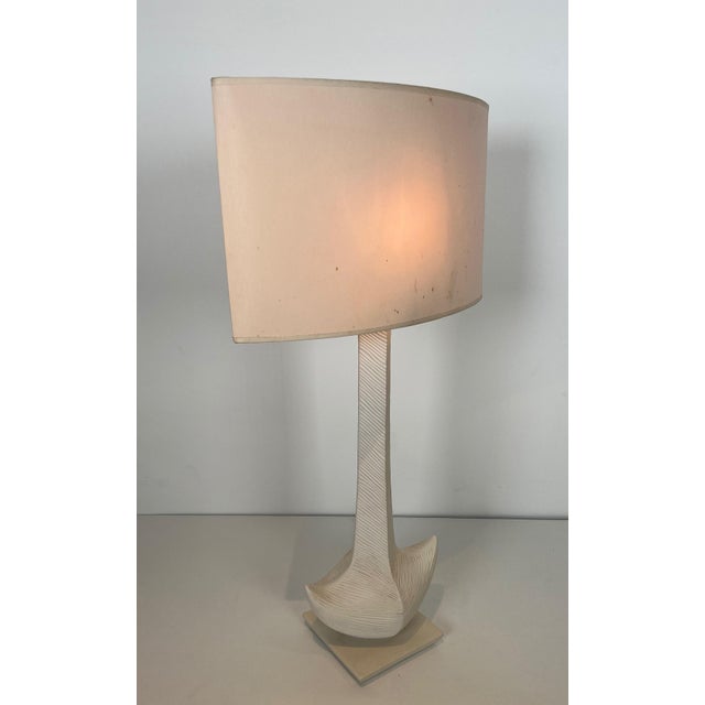 1970s Ceramic table lamp. French design by L Drummer For Sale - Image 4 of 12