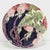 Art Nouveau majolica wall plate from the early 20th century, featuring a raised radish motif. Marked Schütz Blansko. In...
