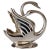 French Desk Letter Holder with Swans For Sale - Image 6 of 6