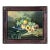 Antique Still Life Fruit Art in Black Forest Wooden Frame For Sale