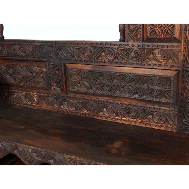 Vintage Hand Carved Wooden Hall Console Tables, 1990s For Sale - Image 18 of 18